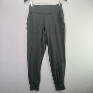 Kyodan High Waisted Joggers Activewear Pants Small Black Pockets Tapered Cuffs